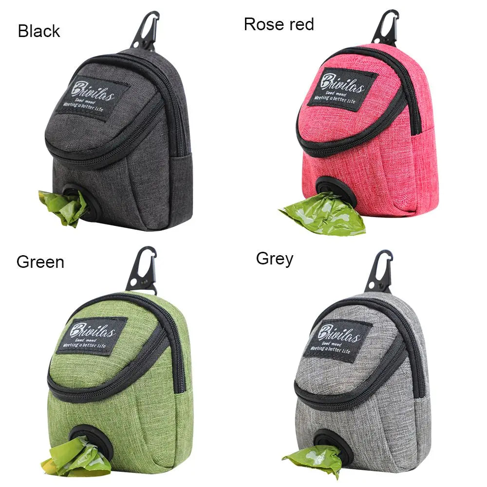 Multifunction Dog Treat Pouch & Waste Bag Dispenser – Portable Training Bag for Walks