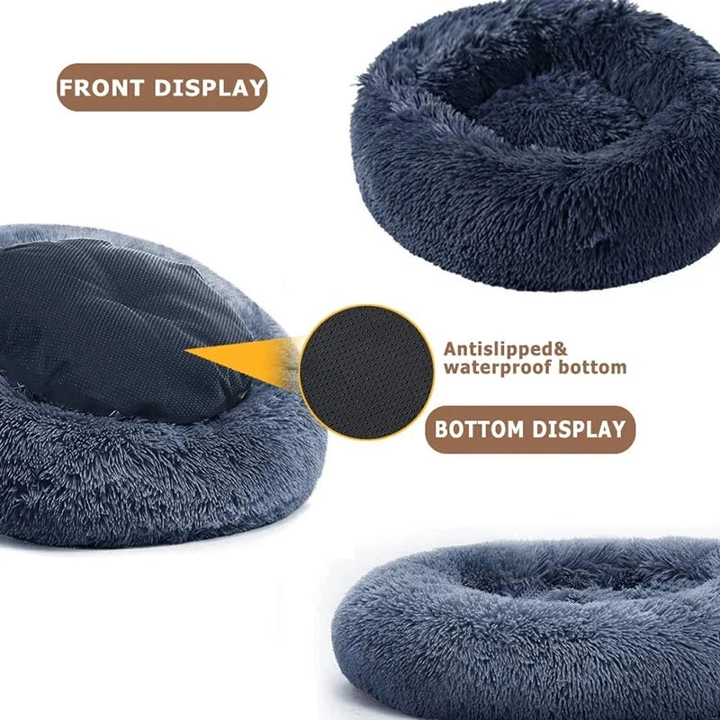 Luxury Round Pet Bed for Dogs & Cats – Ultra Soft & Warm
