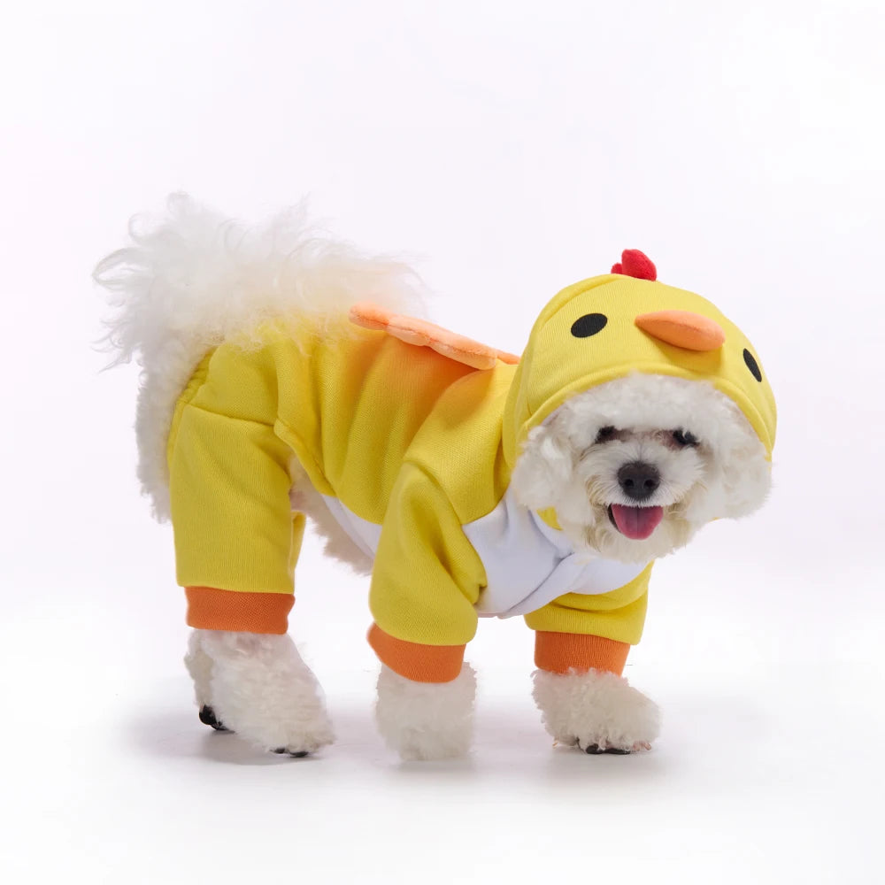 Yellow Chick Costume for Dogs – Halloween and Christmas Outfit