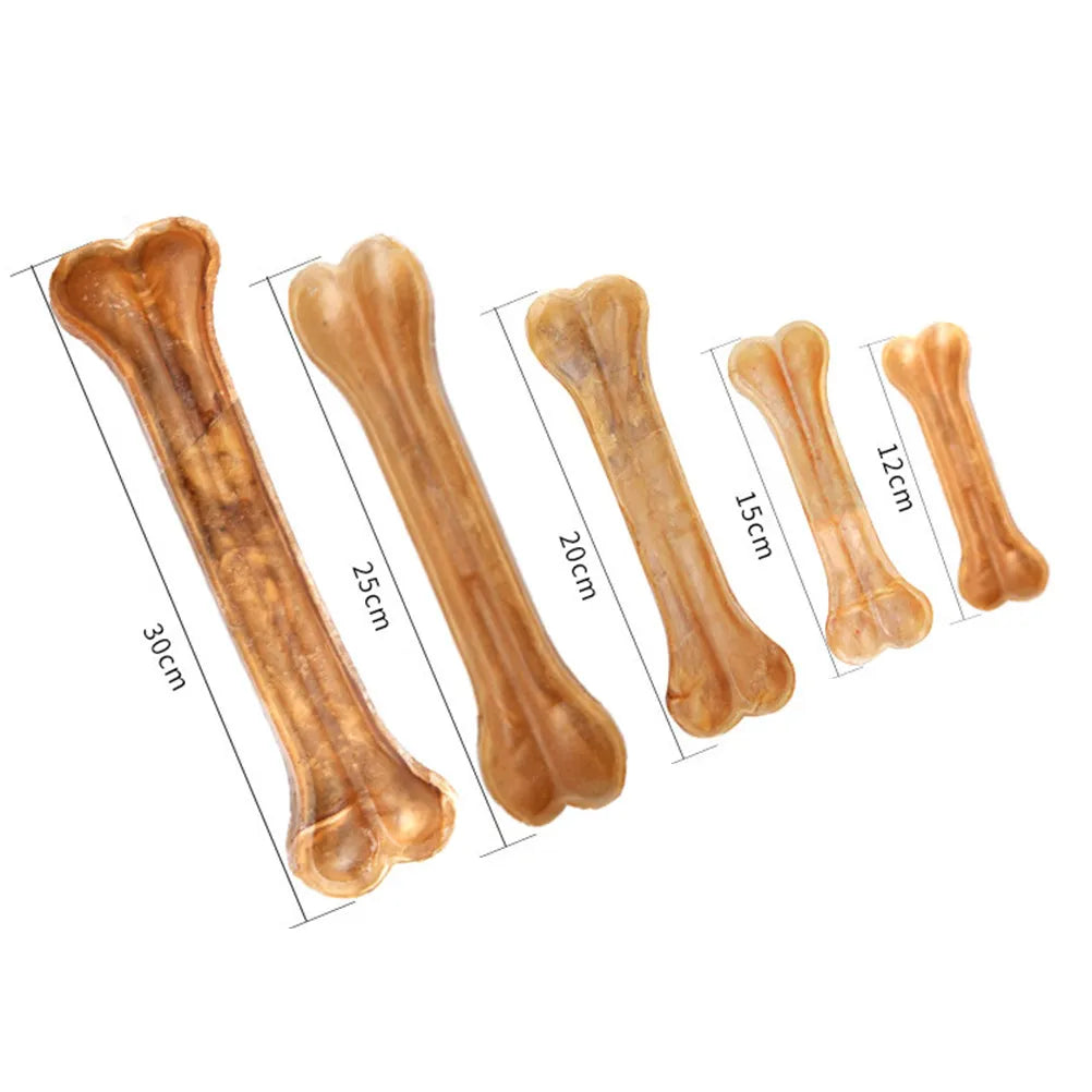Hueso Masticable para Perros Pequeños y Cachorros - Cuero Crudo, Limpieza Dental