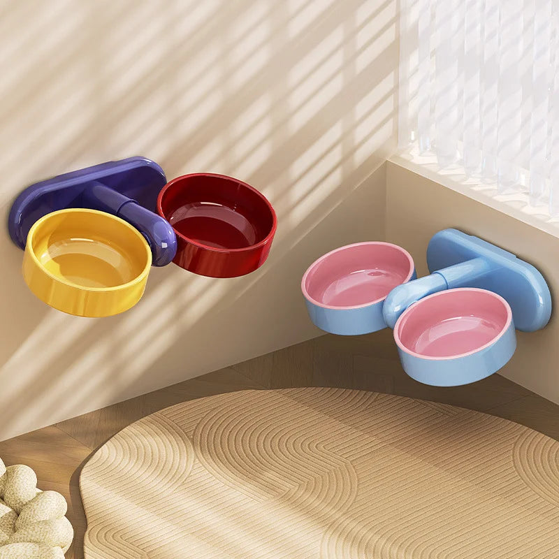 Height-Adjustable Anti-Tip Bowl for Dogs and Cats