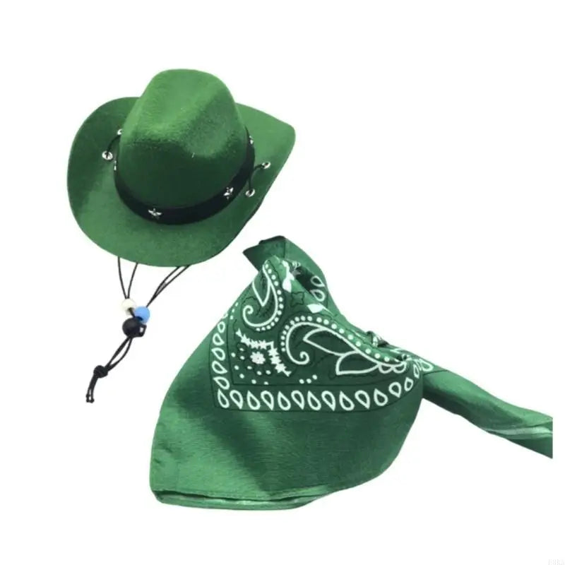 Cowboy Set for Dogs – Costume Hat and Bandana