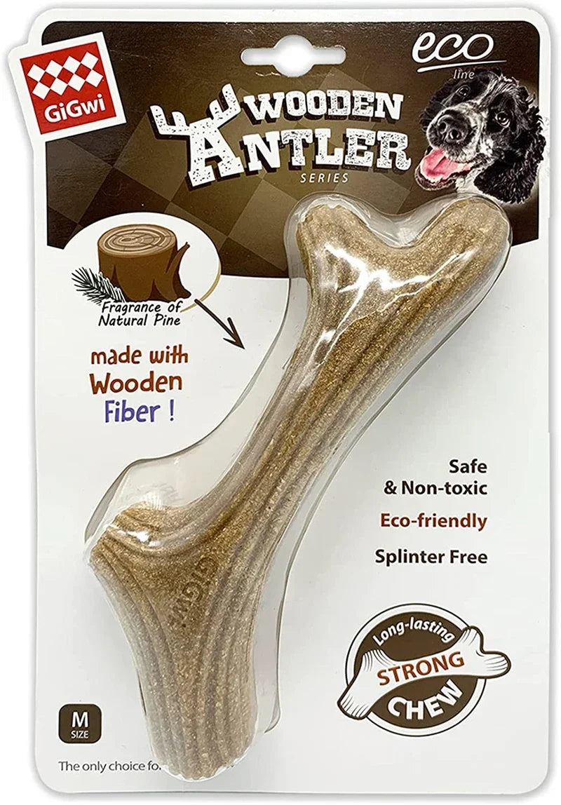 Real Deer Antler Dog Chew Toy – Indestructible Natural Wood for Aggressive Chewers