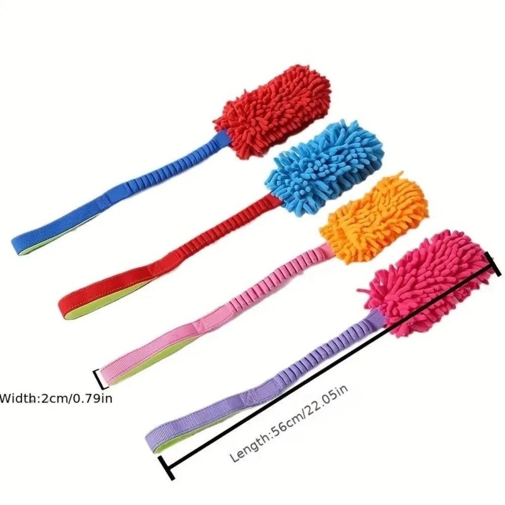Plush Rope Ball Dog Toy – Interactive Dental Cleaning Chew for Small & Medium Dogs