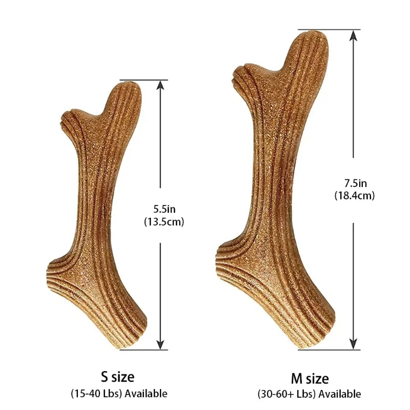 Real Deer Antler Dog Chew Toy – Indestructible Natural Wood for Aggressive Chewers