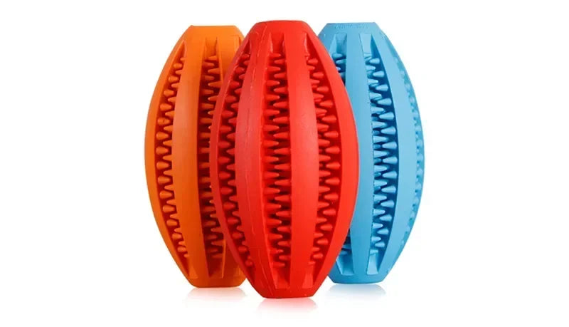 Rubber Chew Ball for Dogs – Dental Cleaning & Treat Dispenser – Medium to Large
