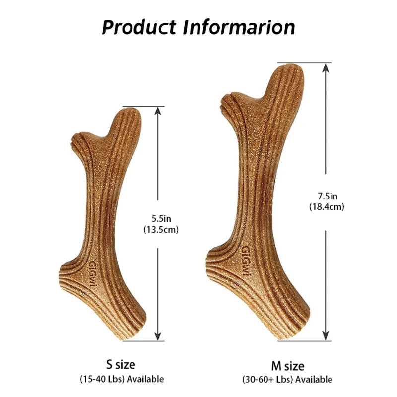 Real Deer Antler Dog Chew Toy – Indestructible Natural Wood for Aggressive Chewers