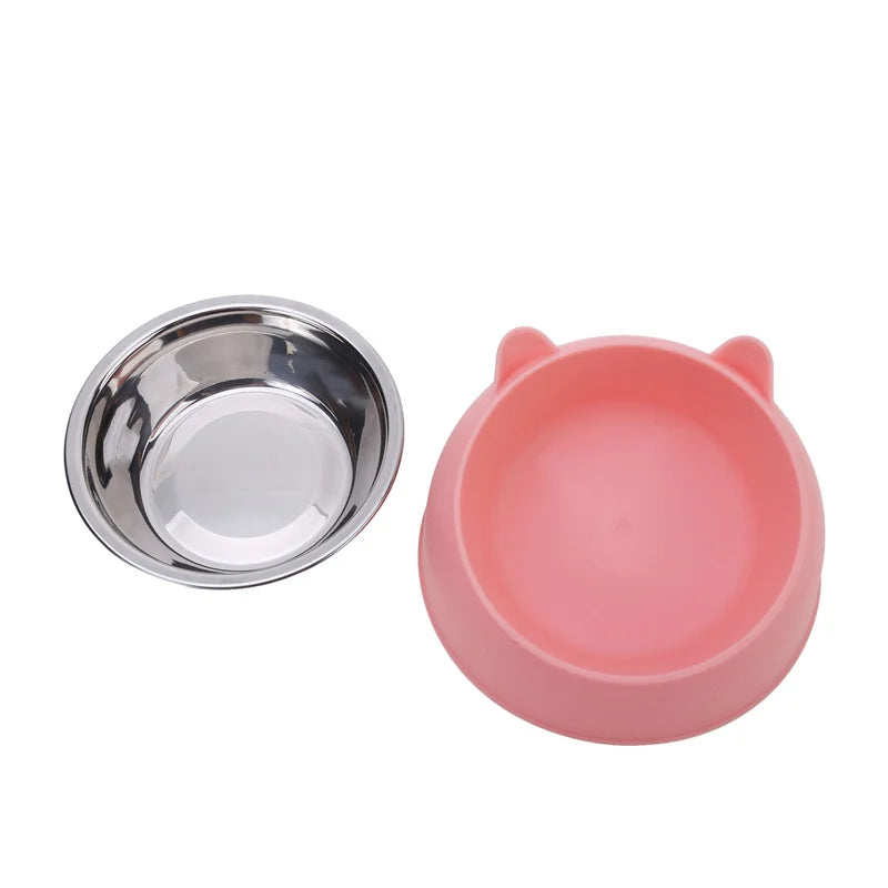 Tilted Stainless Steel Bowl for Cats and Dogs – 1, 2 or 5 Pack