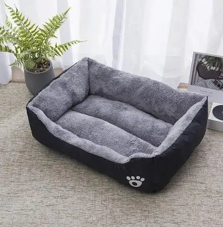 Square Cotton Pet Bed for Dogs & Cats – Warm Nest in Candy Colors