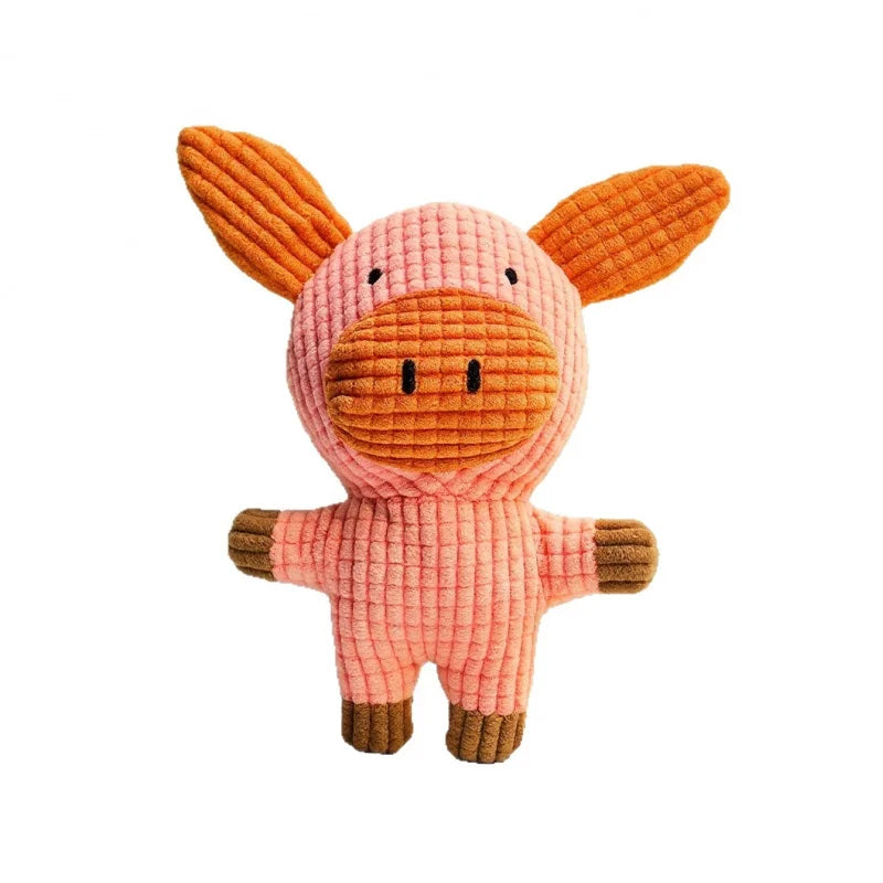 Juguete de Peluche con Sonido para Gatos y Perros - Diseño Mazorca Resistente a Mordidas