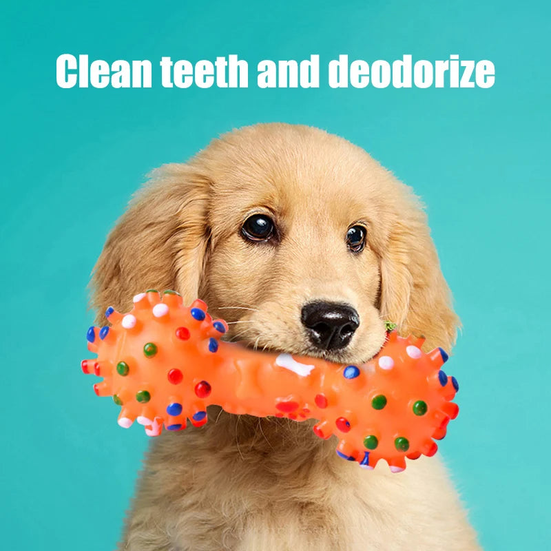 Dog Chew Toy Natural Rubber Safe and Environmentally Friendly Flexible Bite Resistant Cleans Teeth
