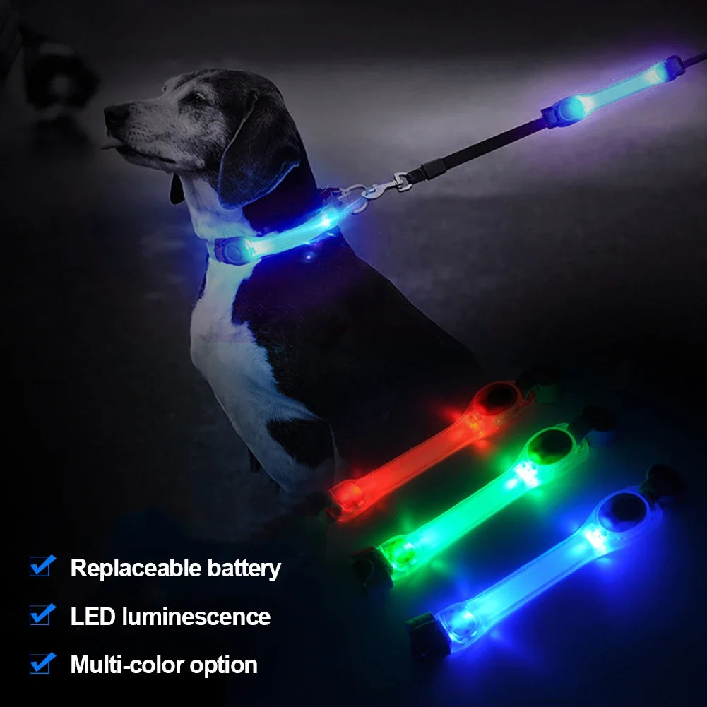 LED Safety Strip for Dogs — Waterproof with Flashing Night Light