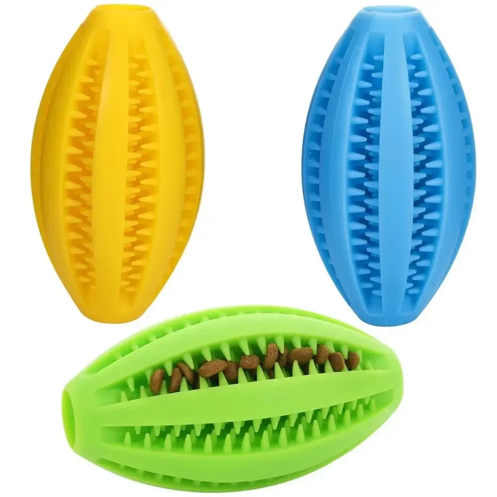 Rubber Chew Ball for Dogs – Dental Cleaning & Treat Dispenser – Medium to Large