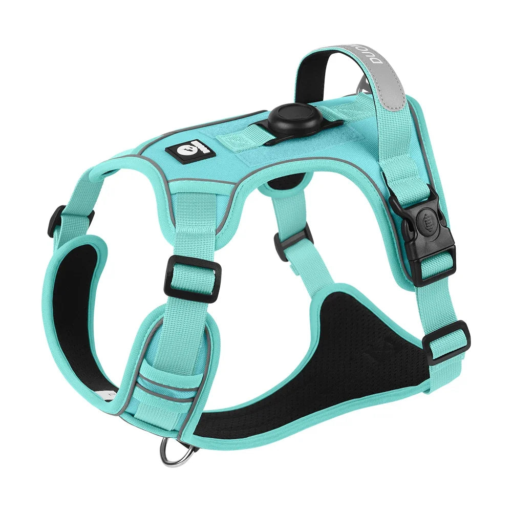No-Pull Dog Harness for Large Dogs — Reflective, GPS-Compatible & Escape-Proof