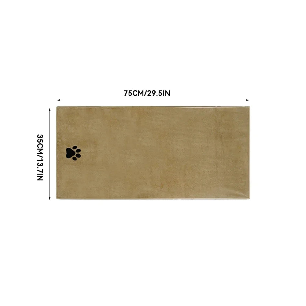 Embroidered Microfiber Bath Towel for Dogs and Cats – Soft & Absorbent