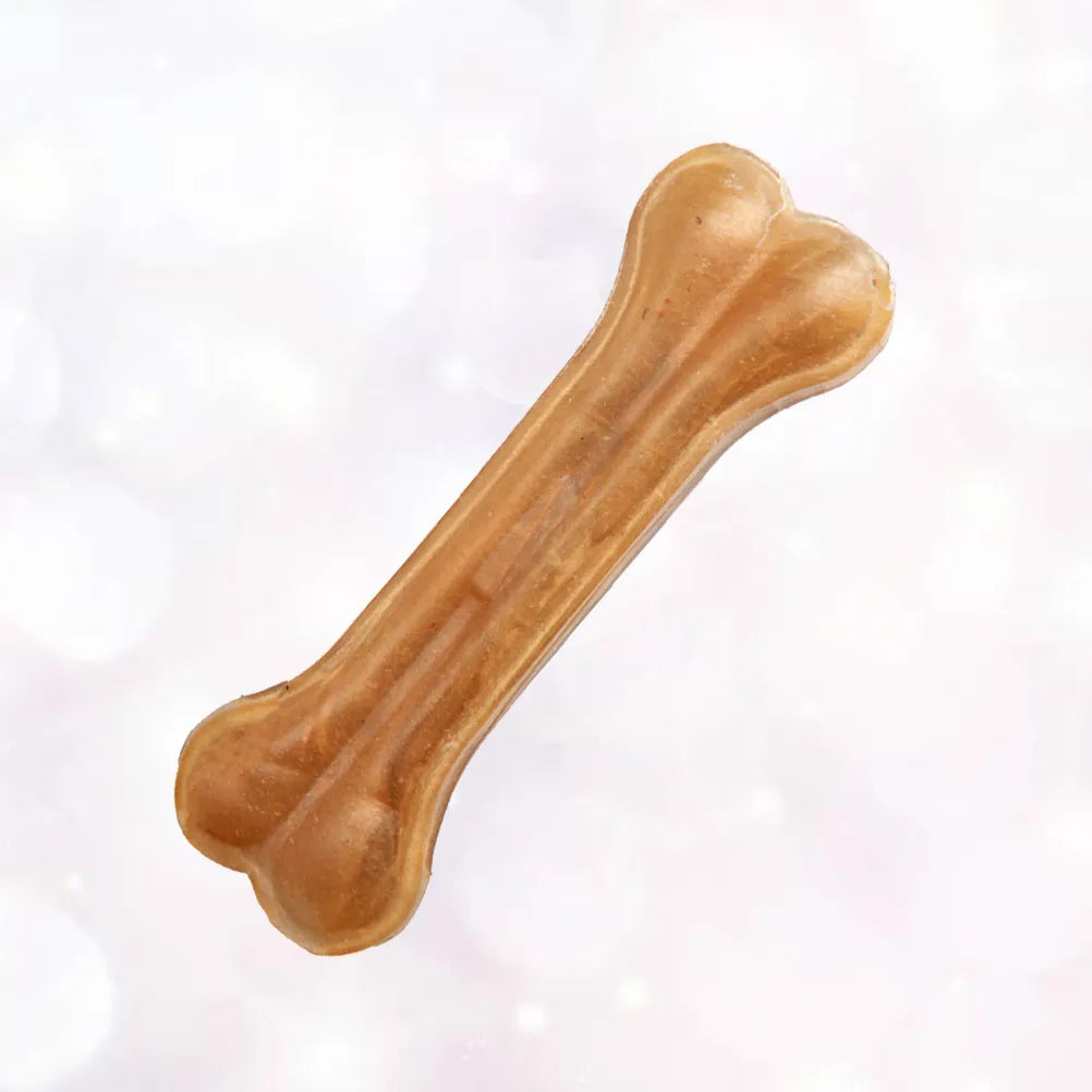 Hueso Masticable para Perros Pequeños y Cachorros - Cuero Crudo, Limpieza Dental