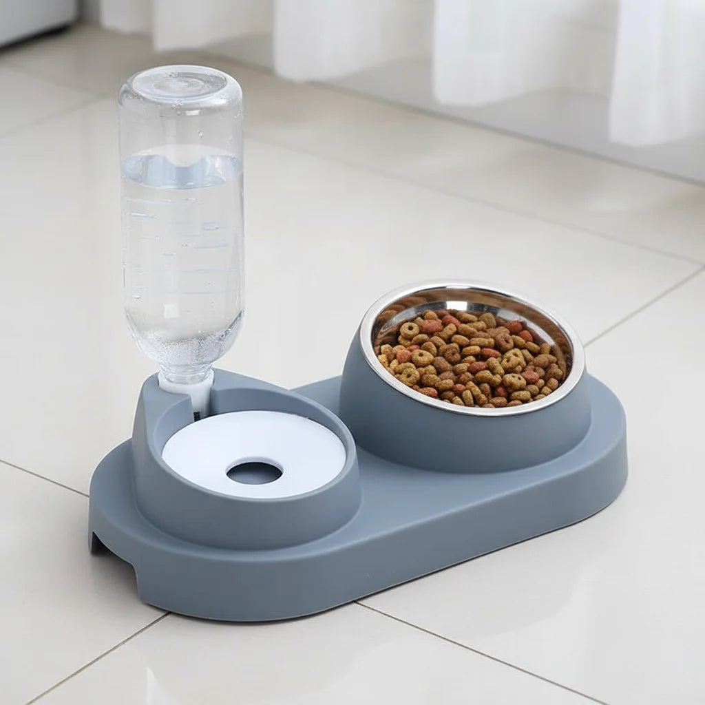 Automatic Water & Food Dispenser for Dogs and Cats – Non-Slip
