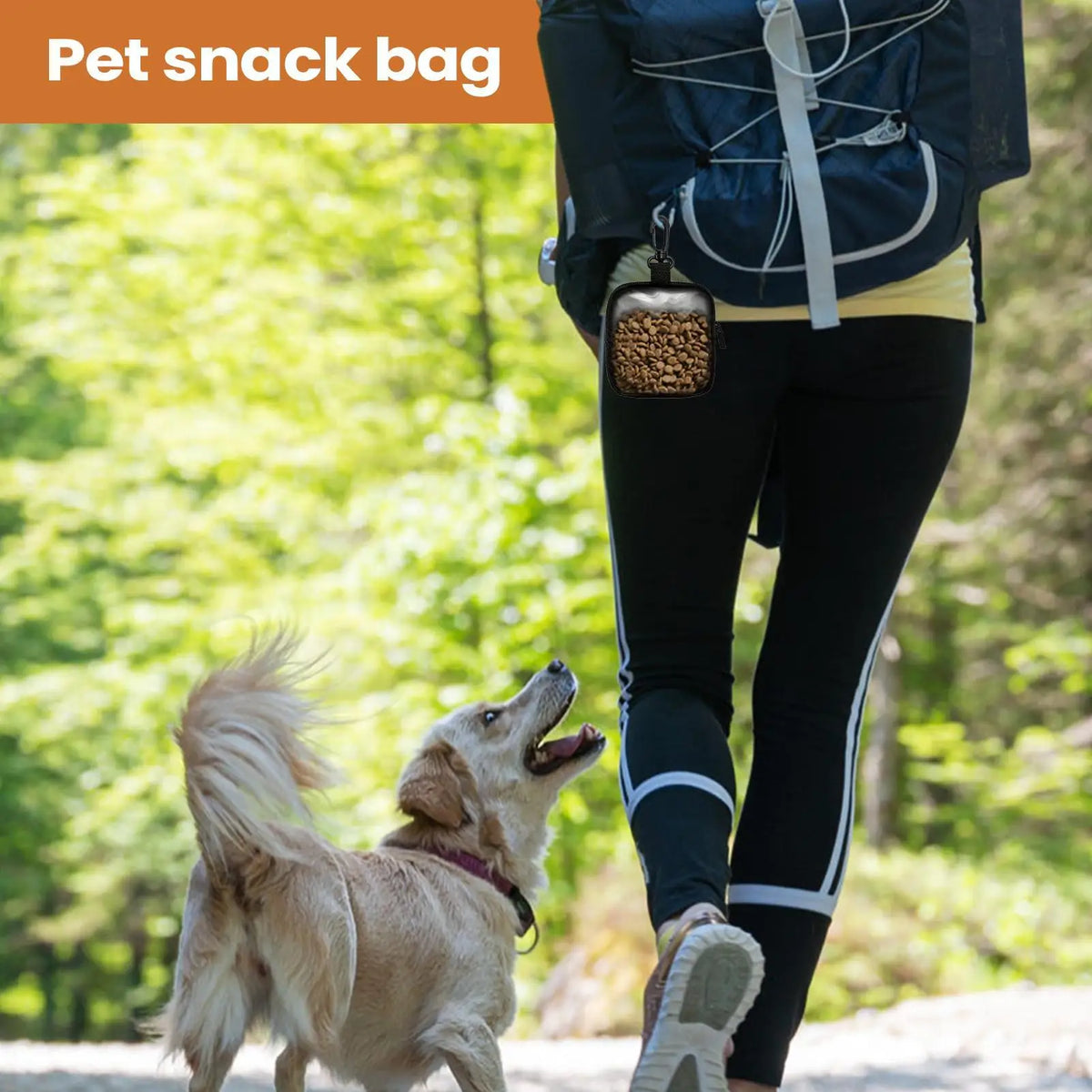 Dog Treat Training Pouch – Multi-Purpose Snack Dispenser for Walks, Hiking & Outdoor Training