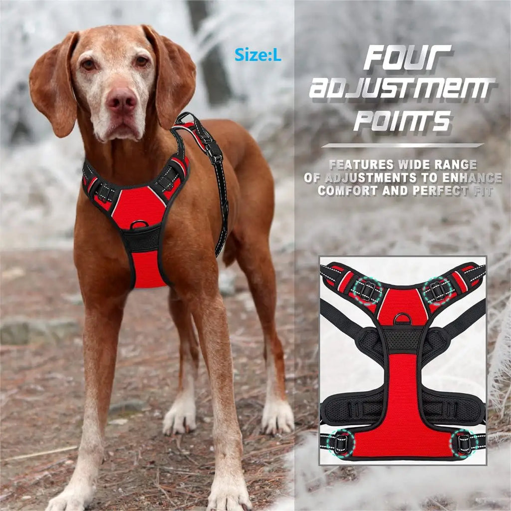 No-Pull Dog Harness — Reflective, Adjustable with Comfortable Handle