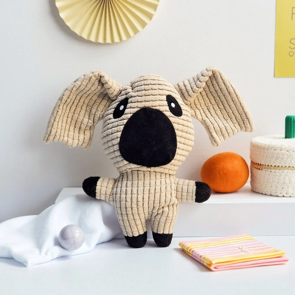 Juguete de Peluche con Sonido para Gatos y Perros - Diseño Mazorca Resistente a Mordidas