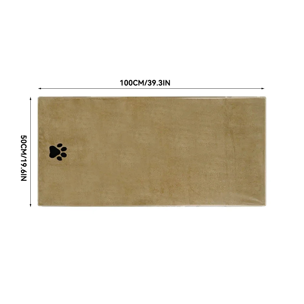 Embroidered Microfiber Bath Towel for Dogs and Cats – Soft & Absorbent