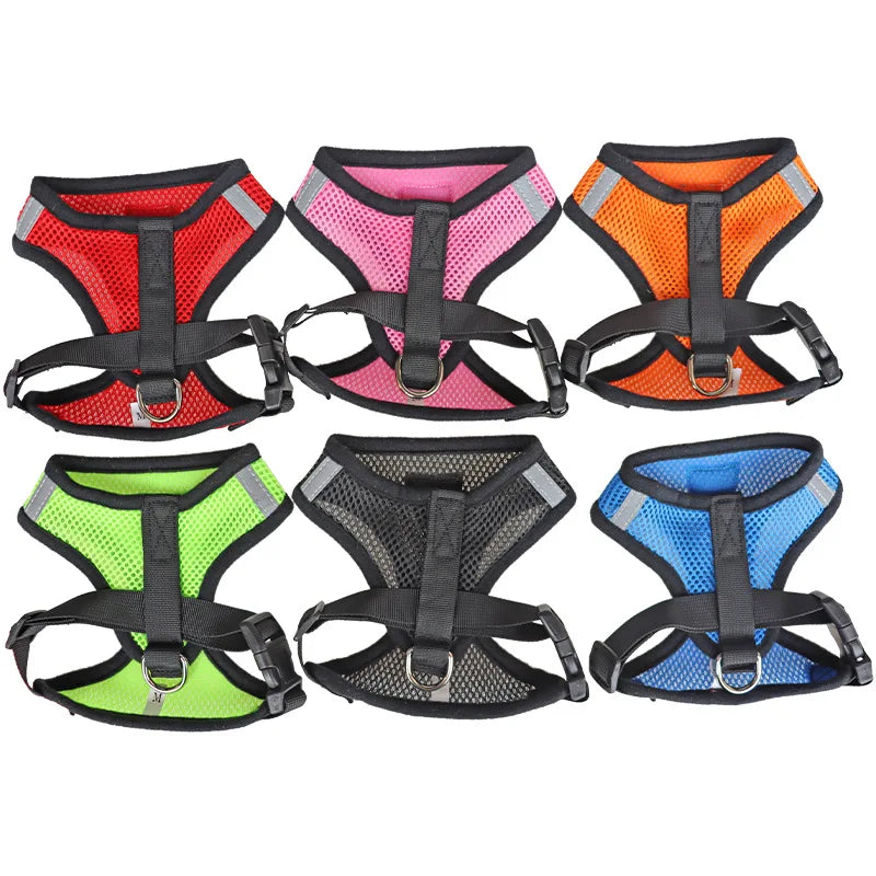 Mesh Harness & Leash Set for Cats and Dogs — Breathable, Reflective & Adjustable
