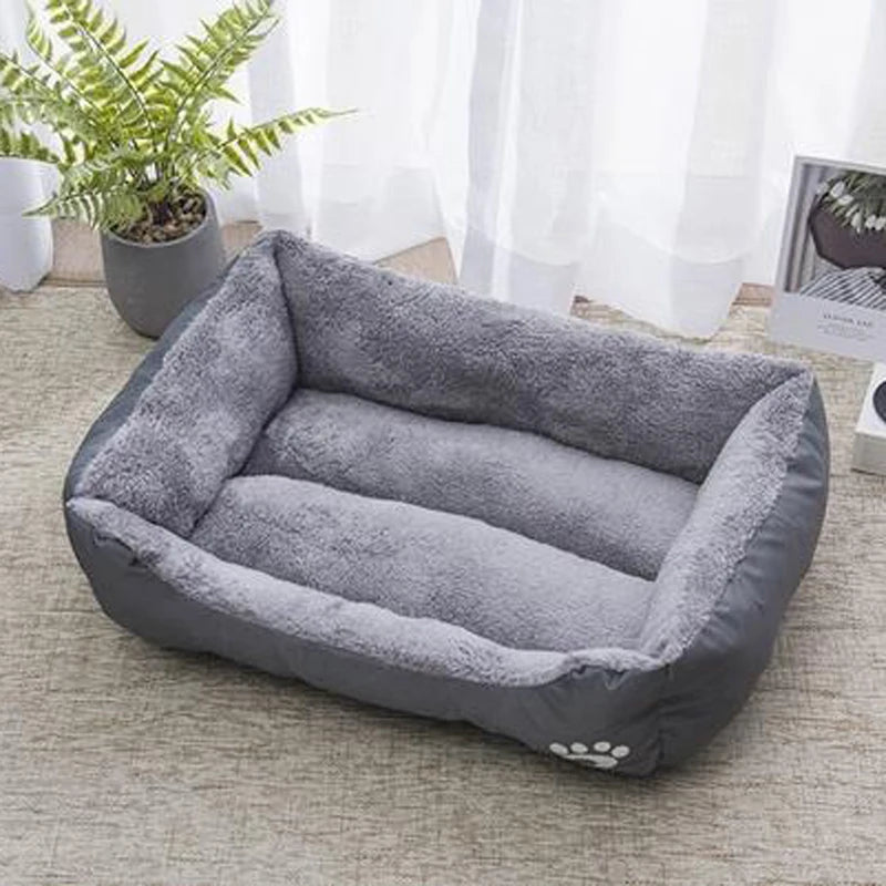 Plush Dog Bed – Non-Slip & Bite-Resistant